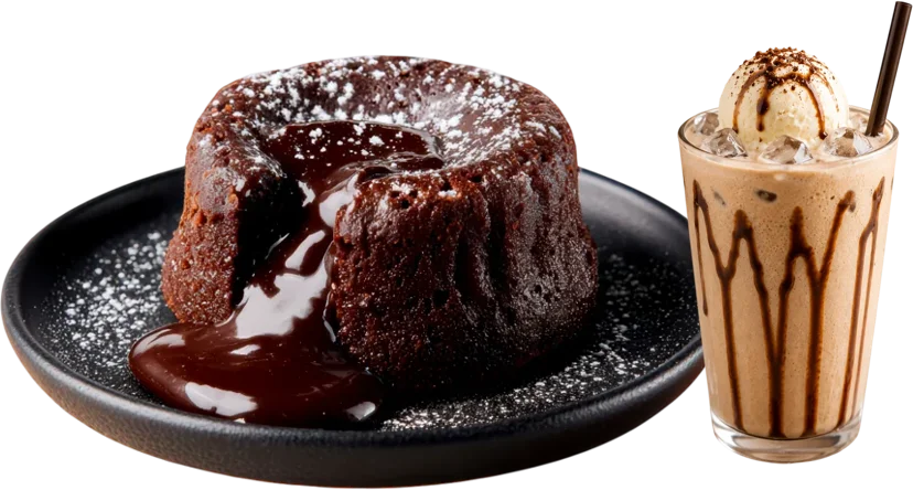 Choco Lava Cake + Choco Cold Caffeine